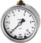 Riegler Manometer, CrNi-Stahl, G 1/4 hinten zentrisch, 0 - 25,0 bar, &Oslash;63