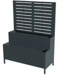 Westmann Pflanzkasten mit Rankgitter Dekora 5 Anthrazit 40 x 90 x 120cm