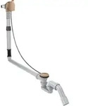 hansgrohe Komplettset Exafill S Wanneneinlauf, Ab- + &Uuml;L-Garn., brush. r gol
