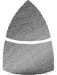 MENZER Klett-Schleifgitter 93 mm K120 f&uuml;r Deltaschleifer