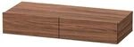 Duravit Schubkastenablage DuraStyle 100x44cm, 2 SBK, Nussb dkl., m Konsole
