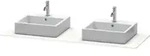 Duravit Konsole XSquare 160x55cm, f G m, m 2 Auss, Beck. beids.