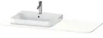 Duravit Waschtisch-Konsole Happy D.2 Plus 130x55cm, m 1 Ausschn, Beck. li, we matt