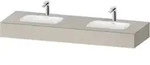Duravit Einbauwaschtisch-M&ouml;bel-Set Qatego 160x55x17cm, m K, 2 A., B bs, m &Uuml;, T ma