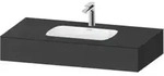 Duravit Einbauwaschtisch-M&ouml;bel-Set Qatego 100x55x17cm, gra m, m K, 1 Ausschn,...