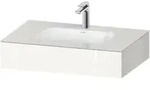 Duravit Einbauwaschtisch-M&ouml;bel-Set Qatego 80x55x17cm, w g, m Kons, 1 Ausschn,...