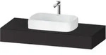 Duravit Konsole Qatego 120x55x17cm, graph matt, 1 Ausschnitt