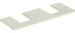 Geberit Waschtisch-Platte One 135x3x47cm, sand-grau/l hg, AS 2-fach