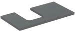 Geberit Waschtisch-Platte One 90x3x47cm, lava/lackiert ma, Ausschn li