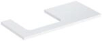 Geberit Waschtisch-Platte One 105x3x47cm, w/lack. hochgl., Ausschn li