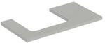 Geberit Waschtisch-Platte One 90x3x47cm, greige/lackiert m, Ausschn li
