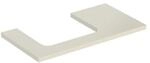 Geberit Waschtisch-Platte One 90x3x47cm, sand-grau/l hg, Ausschn li