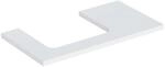 Geberit Waschtisch-Platte One 90x3x47cm, w/lack. ma, Ausschnitt links