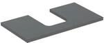 Geberit Waschtisch-Platte One 90x3x47cm, lava/lackiert m, Ausschn mit.