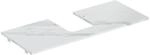 Geberit Waschtisch-Platte One 120x2x47cm, AS mi, Steinz., Marmor we/ma