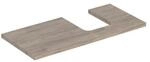 Geberit Waschtisch-Platte One 105x3x47cm, N hick./Mela Holz, AS re