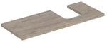Geberit Waschtisch-Platte One 120x3x47cm, N hick./Mela Holz, AS re