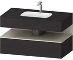 Duravit Einbauwaschtisch-M&ouml;bel-Set Qatego 100x55x60cm, T m/Gr m, Kon-WTU,...