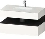 Duravit Einbauwaschtisch-M&ouml;bel-Set Qatego 100x55x60cm, gra m/we matt,