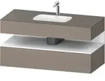 Duravit Einbauwaschtisch-M&ouml;bel-Set Qatego 120x55x60cm, w m/ba m, Kon-WTU,...