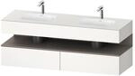 Duravit Einbauwaschtisch-M&ouml;bel-Set Qatego 160x55x60cm, Kon-WTU, B, ba matt/we matt