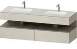 Duravit Einbauwaschtisch-M&ouml;bel-Set Qatego 160x55x60cm,...
