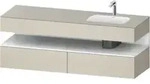 Duravit Einbauwaschtisch-M&ouml;bel-Set Qatego 160x50x60cm, Kon-WTU, B r, we m/tau...