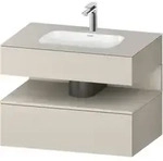 Duravit Einbauwaschtisch-M&ouml;bel-Set Qatego 80x55x60cm, T m/ta m, Kon-WTU,...
