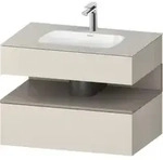 Duravit Einbauwaschtisch-M&ouml;bel-Set Qatego 80x55x60cm, ba m/ta m, Kon-WTU,...