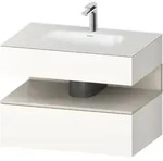 Duravit Einbauwaschtisch-M&ouml;bel-Set Qatego 80x55x60cm, T m/we m, Kon-WTU, Nischenb