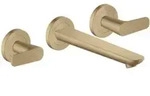 hansgrohe 3-Loch-Waschtischarmatur Axor Citterio C c cut, b bron, UP Wandmont., Ausl.