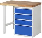 Rau Werkbank Modell 7510 mit 4 Schubladen BxTxH 1000x700x840mm