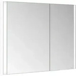 Keuco Spiegelschrank 2-t&uuml;rig Somaris 100x71x11,5cm, w m, WE, asy, Spiegel-Hz.