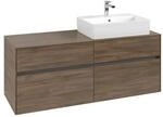 V&B Waschtischunterschrank Collaro 140x54,8x50cm, WT rechts, arizona oak
