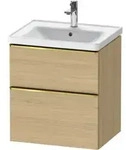 Duravit Waschtischunterschrank D-Neo 58,4x45,2x62,5cm, 1 Kast, g pol/Ei Nat
