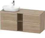 Duravit Waschtischunterschrank D-Neo 140x55cm, 2 SBK, 2 A, B L, ch/Ei marm.