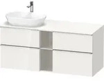 Duravit Waschtischunterschrank D-Neo 140x55cm, 2 SBK, 2 A, B li, chr/we hgl