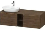 Duravit Waschtischunterschrank D-Neo 140x55cm, 2 A, 1 Pl, B L, b geb/Nu dkl.