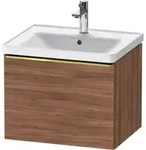 Duravit Waschtischunterschrank D-Neo 58,4x45,2x44cm, 1 A, wd, g pol/Nussb Nat