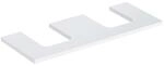 Geberit Waschtisch-Platte One 120x3x47cm, w/l hochgl., Ausschn 2-fach