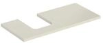 Geberit Waschtisch-Platte One 105x3x47cm, sand-grau/l hg, Ausschn li