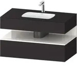 Duravit Einbauwaschtisch-M&ouml;bel-Set Qatego 100x55x60cm, w g/Gra matt,