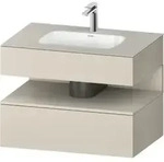 Duravit Einbauwaschtisch-M&ouml;bel-Set Qatego 80x55x60cm, Tau matt,