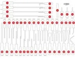 KS Tools Leere Schaumstoffeinlage zu 821.0046