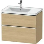 Duravit Waschtischunterschrank D-Neo 78,4x45,2cm, 1 Kast, B li, chr/Eiche Nat