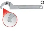KS Tools Gelenk-Hakenschl&uuml;ssel mit Nase, 120-180 mm