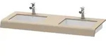 Duravit Waschtisch-Konsole DuraStyle 80-200x55x10cm, 2 Ausschnitte, leinen