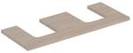 Geberit Waschtisch-Platte One 120x3x47cm, Eiche/Mela Holz, AS 2-fach
