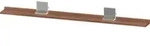 Duravit Spiegel-Ablage Sivida 133x65x3,6mm, Nussb Nat, montiert, chrom