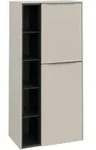 V&B Mittelschrank Subway 3.0 57,4x120x36,2cm, Sch R/Gr AL g, cashm Gr